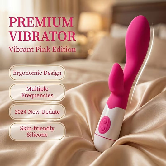 USB Rechargeable Silicone Personal Massager – 30 Vibration Modes, Dual-Stimulation Design, Portable & Waterproof, Available in 4 Colors