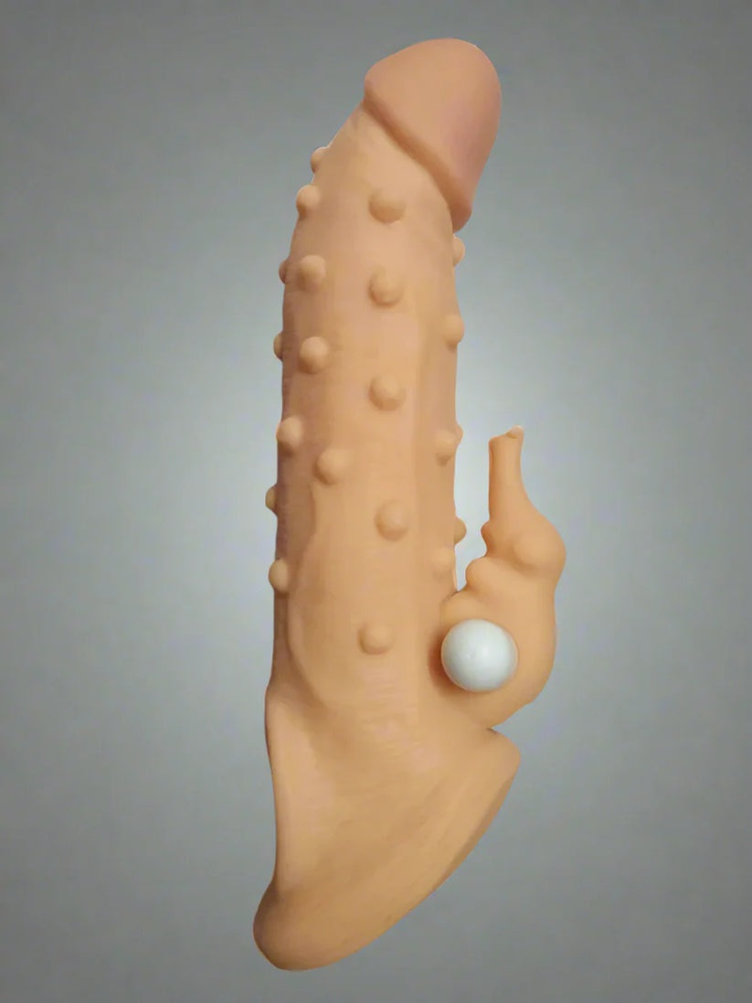 Jumbo Elephant Vibrating Extension Condom